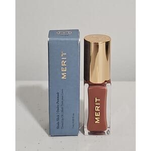 NIB MERIT Shade Slick Tinted Lip Oil in Taupe - 0.23 fl oz (7 ml) Full Size NEW